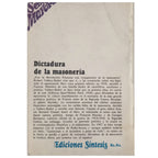 DICTADURA DE LA MASONERÍA. Vallery-Radot, Robert