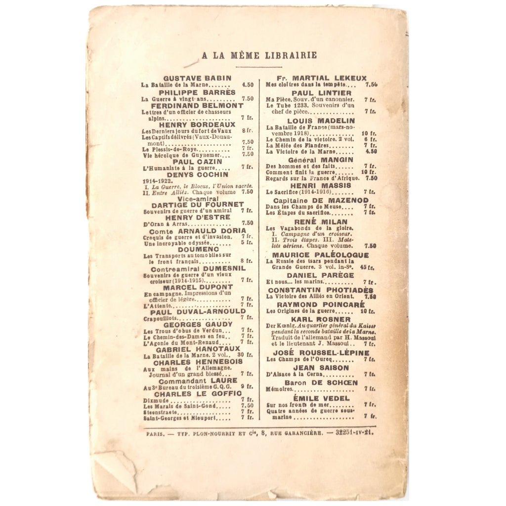 MES CLOITRES DANS LA TEMPETE. Lekeux, Fr. Martial