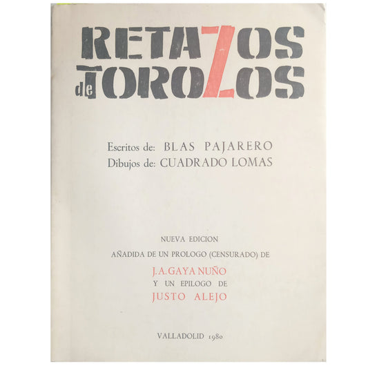 PATTERNS OF TOROZOS. Pajarero, Blas