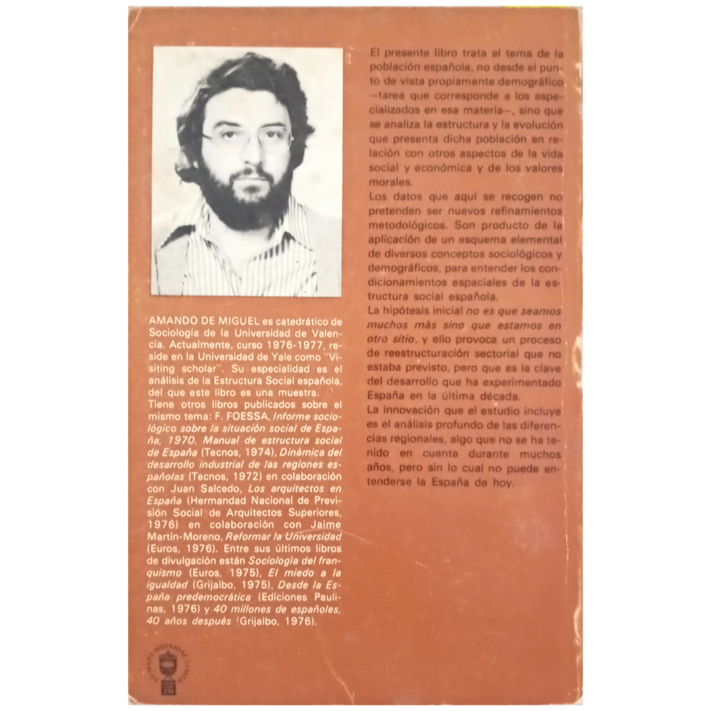 LA PIRÁMIDE SOCIAL ESPAÑOLA. Miguel, Amando de y otros