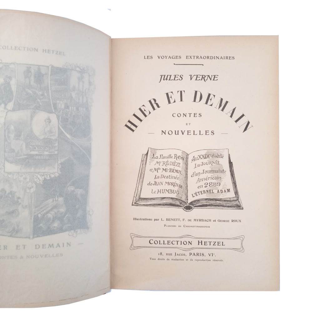 HIER ET DEMAIN. Contes et Nouvelles. Verne, Jules