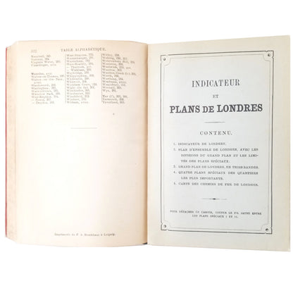 LONDON ET SES ENVIRONS. Manuel du voyageur Baedeker, Karl