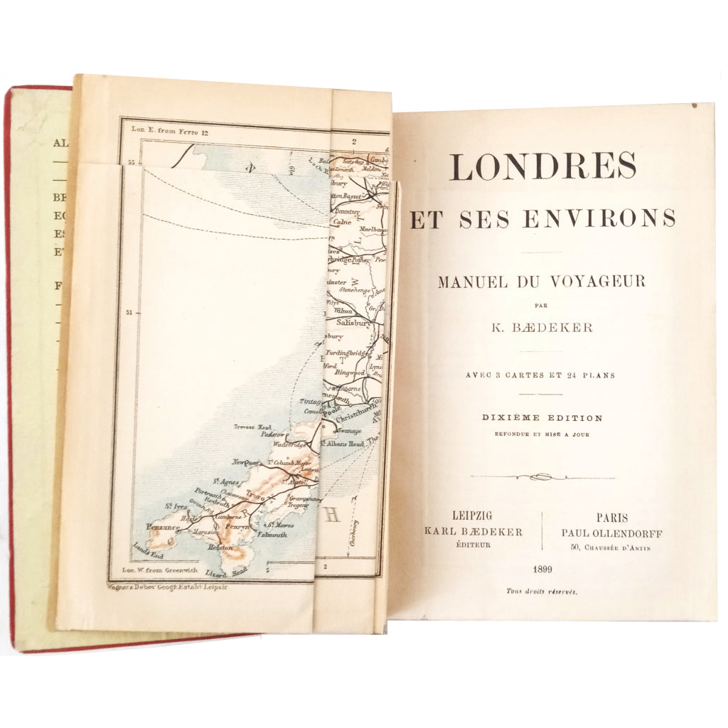 LONDRES ET SES ENVIRONS. Manuel du voyageur Baedeker, Karl