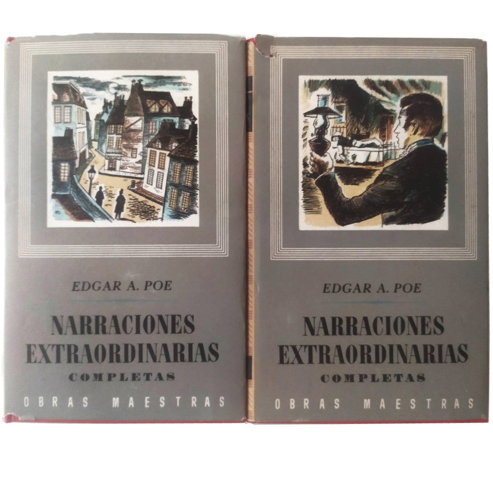 NARRACIONES EXTRAORDINARIAS. Completas. 2 tomos. Poe, Edgar Allan
