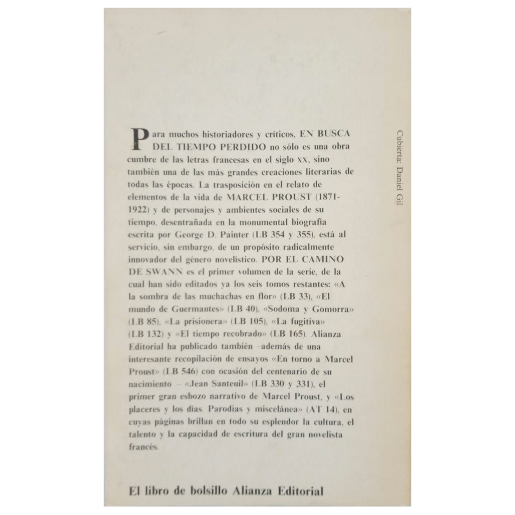 EN BUSCA DEL TIEMPO PERDIDO 1. POR EL CAMINO DE SWANN. Proust, Marcel